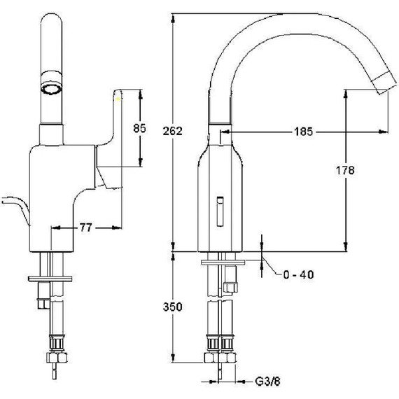 Смеситель для раковины Jacob Delafon Singulier E10862-CP - фото 2