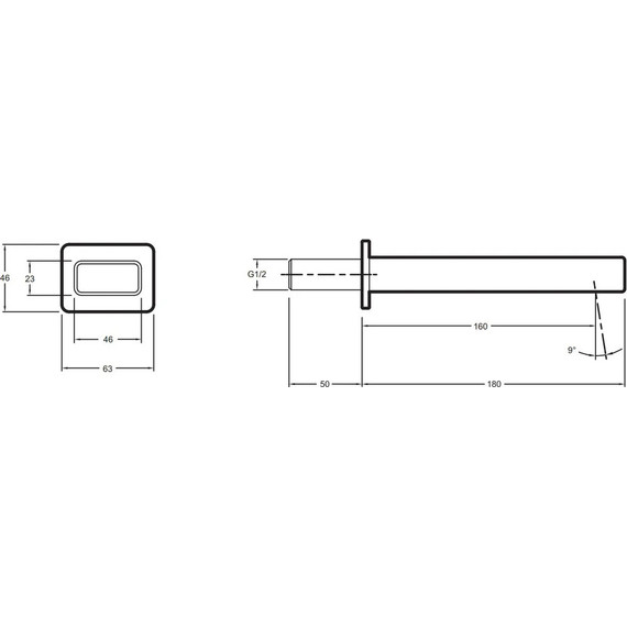 Излив для ванны Jacob Delafon Strayt E37344-CP - фото 2