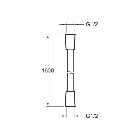 Душевой шланг Jacob Delafon Awaken 1600 мм E75206-BL, черный матовый - фото 2