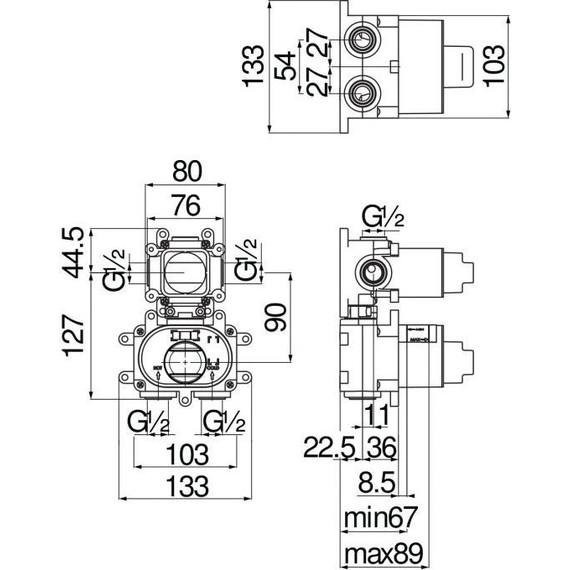 Скрытая часть Nobili Rubinetterie WE00102 - фото 2