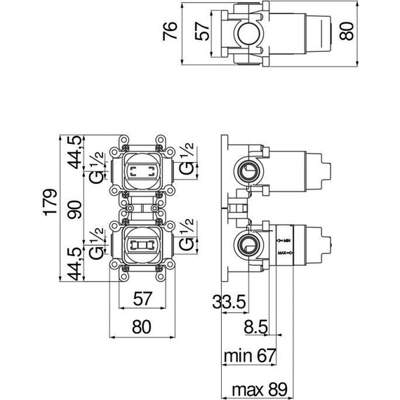 Скрытая часть Nobili Rubinetterie WE81102 - фото 2