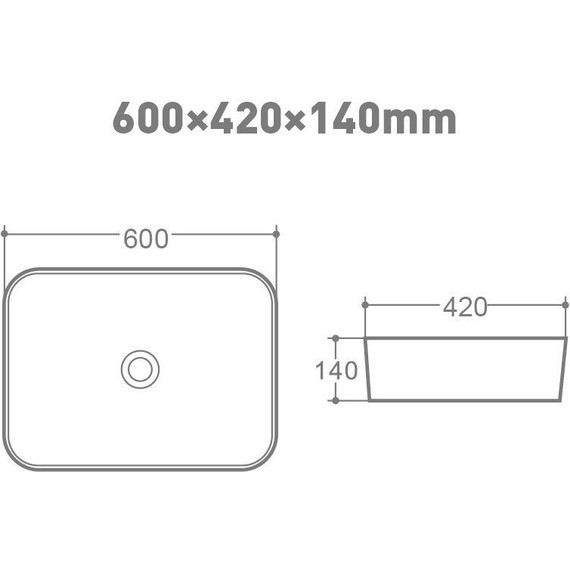 Раковина-чаша Art&Max 60 см AM310-T - фото 2