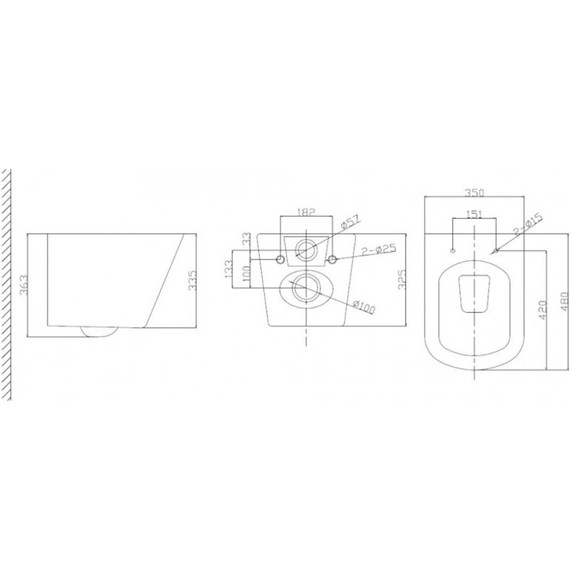 Инсталляция BelBagno BB002-80 с подвесным безободковым унитазом BelBagno Due BB3103CHR/SC (кнопка Sfera, белая) - фото 13