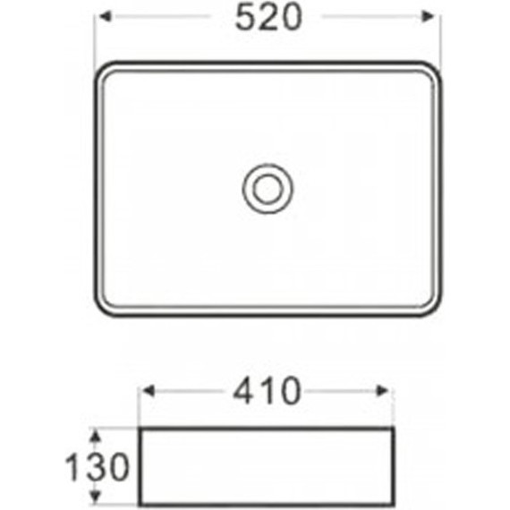 Раковина-чаша Azario 52 см AZ-2074B - фото, картинка 3 Раковина-чаша Azario 52 см AZ-2074B - фото 3