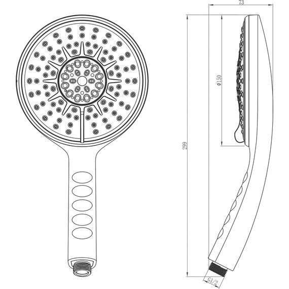 Ручной душ Lemark LM0814C - фото 2