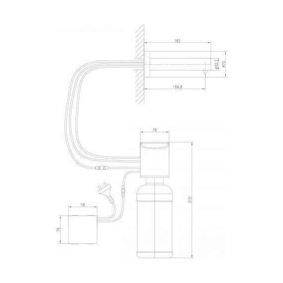 Дозатор для жидкого мыла сенсорный Lemark Project LM4641CE - фото 2