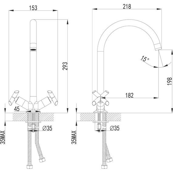Смеситель для кухни Lemark Practica LM7504C - фото 2