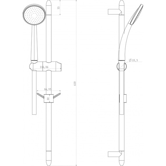 Душевой гарнитур Lemark LM8067C - фото 2