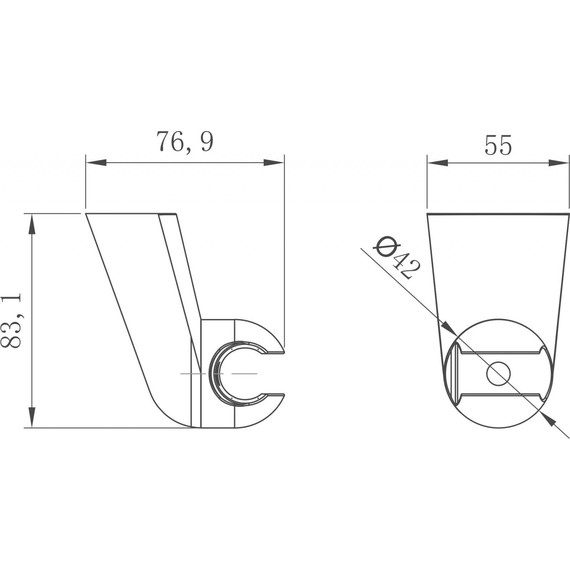 Держатель душевой лейки Lemark LM8080C - фото 2