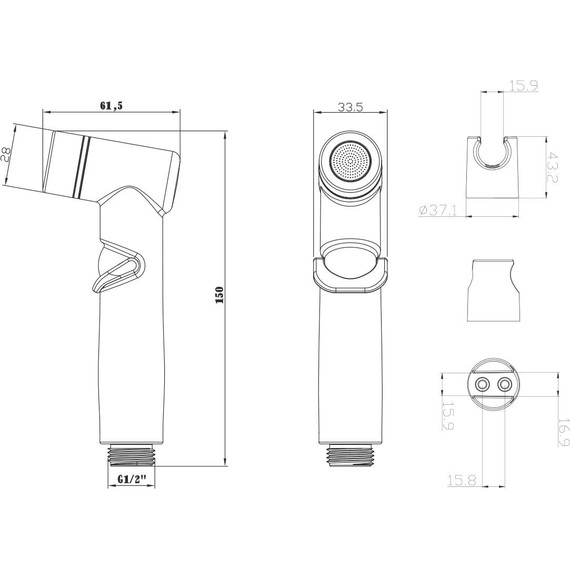 Гигиенический душ Lemark LM8088C - фото 2