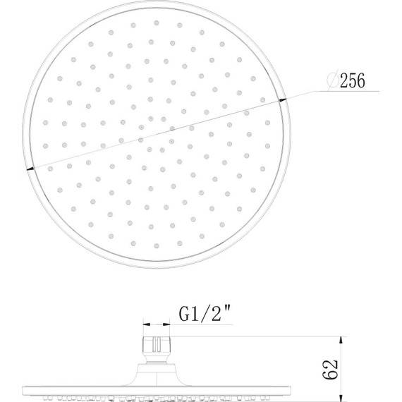 Верхний душ Lemark 256x256 мм LM8131C, хром/белый - фото 2