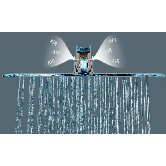 Верхний душ Lemark 300x300 мм LM9482S, полированная сталь - фото 2