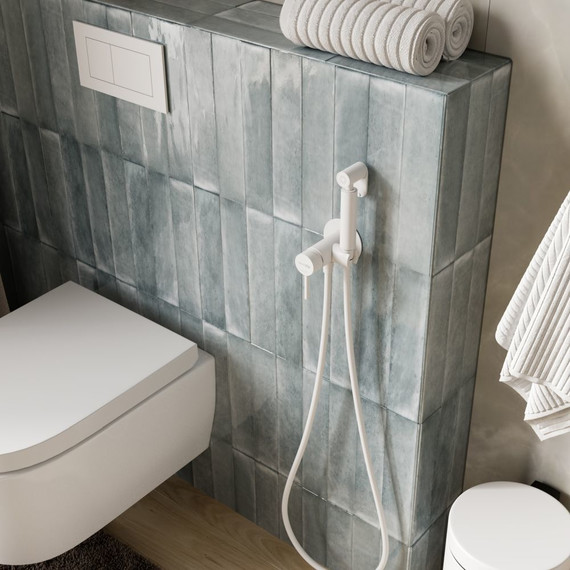 Набор для гигиенического душа WasserKraft A70538, белый матовый - фото 2