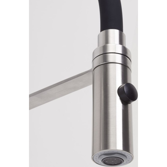 Смеситель для кухни WasserKraft A8417, черный/нержавеющая сталь - фото 5