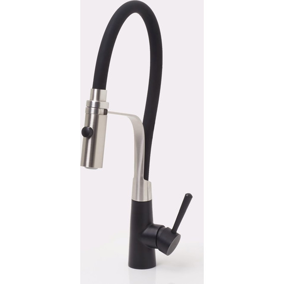 Смеситель для кухни WasserKraft A8417, черный/нержавеющая сталь - фото 7