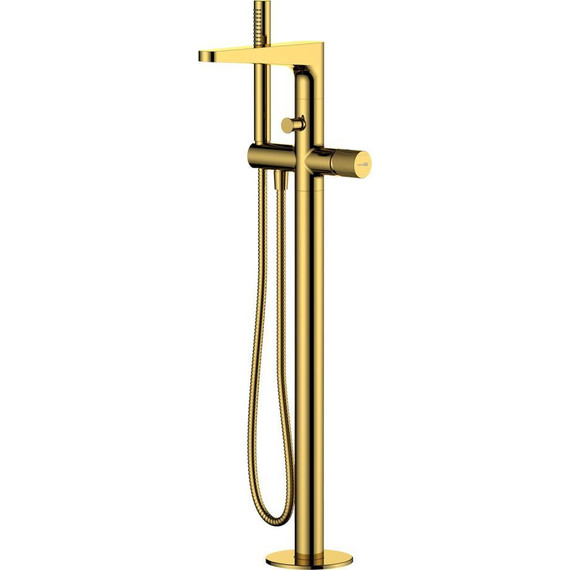 Смеситель для ванны WasserKraft Sauer 7121, золото глянцевое - фото 