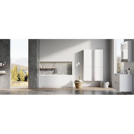 Пенал подвесной Ravak Classic II 40 см X000001473 L, белый/серый - фото 3