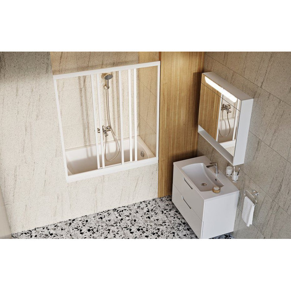 Тумба подвесная с раковиной Ravak Classic II 70 см X000001478, белый - фото 7