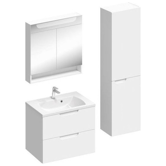 Тумба подвесная с раковиной Ravak Classic II 70 см X000001478, белый - фото 3