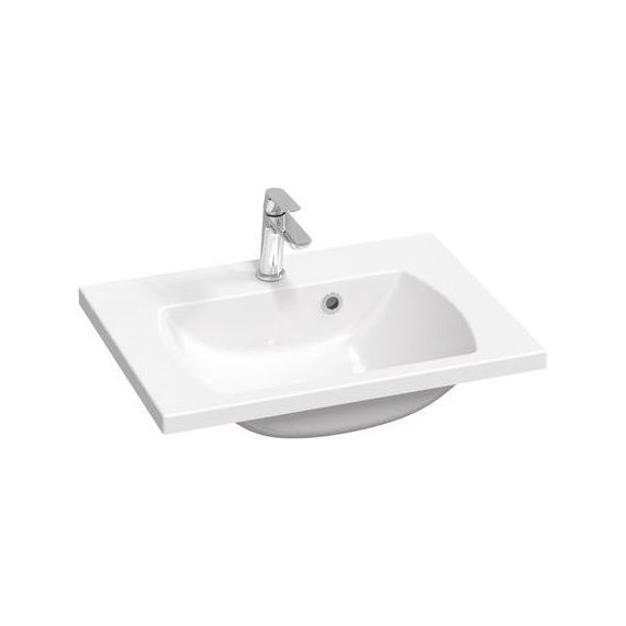 Тумба подвесная с раковиной Ravak Classic II 60 см X000001477, белый/серый - фото 2