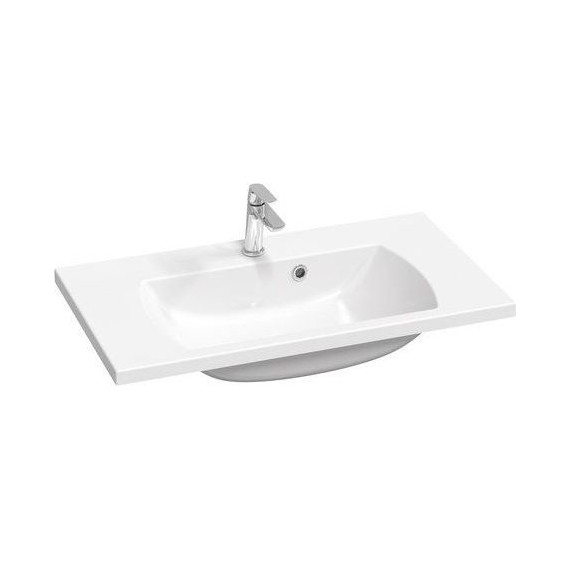 Тумба подвесная с раковиной Ravak Classic II 80 см X000001481, белый/серый - фото 2