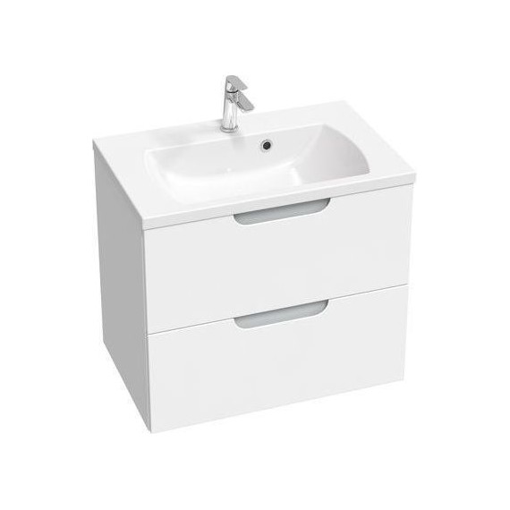 Тумба подвесная с раковиной Ravak Classic II 70 см X000001479, белый/серый - фото 