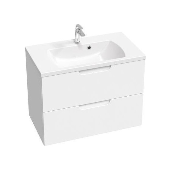 Тумба подвесная с раковиной Ravak Classic II 80 см X000001480, белый - фото 