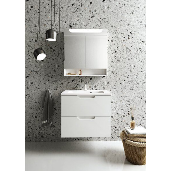 Тумба подвесная с раковиной Ravak Classic II 80 см X000001480, белый - фото 4