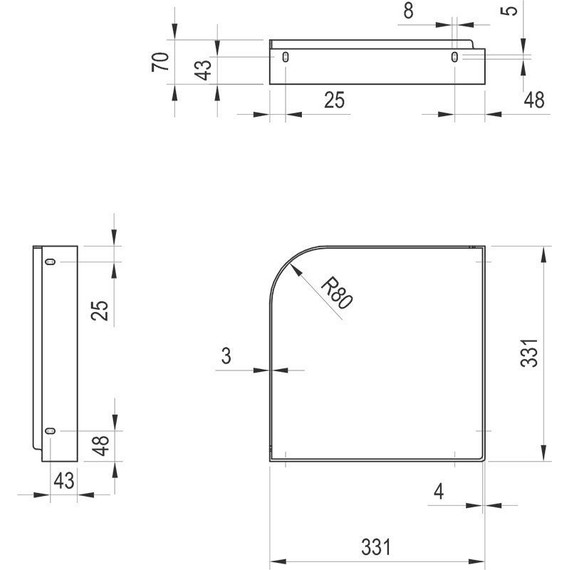 Консоль для раковины Ravak Yard 450 C X01785 - фото 2