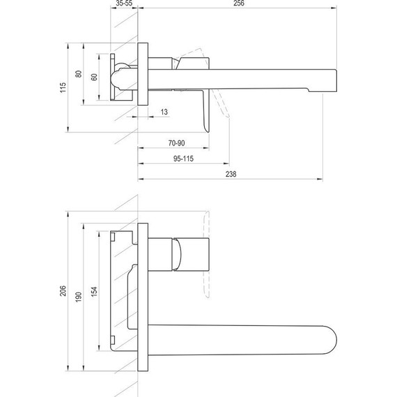 Смеситель для раковины Ravak Puri X070146 - фото 2