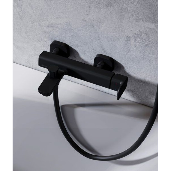 Смеситель для ванны Ravak 10° Free black TD F 022.20/150 X070152, чёрный матовый - фото 3