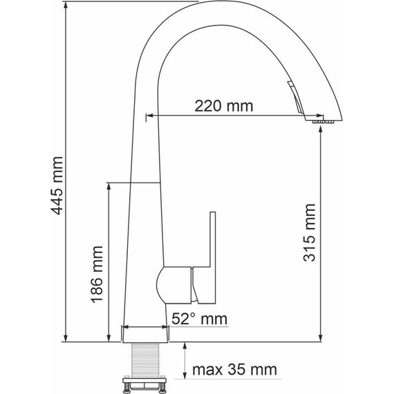 Смеситель для кухни WasserKraft A8617, нержавеющая сталь - фото 4