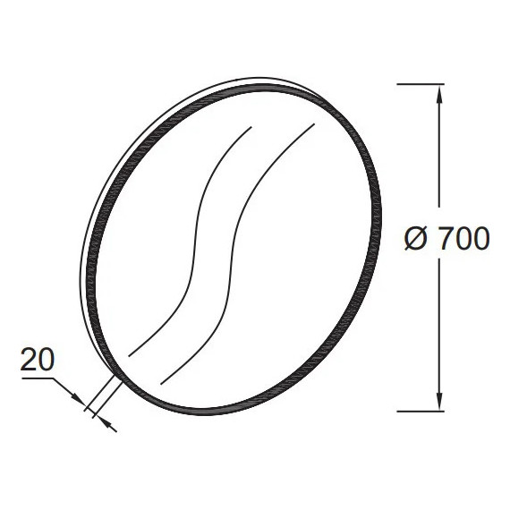 Зеркало Jacob Delafon Odeon Rive Gauche 70 см EB1177-CPR, медь - фото 4