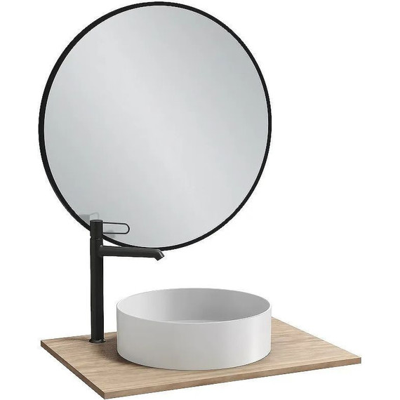 Зеркало Jacob Delafon Odeon Rive Gauche 70 см EB1177-S14, черный лак сатин - фото 2