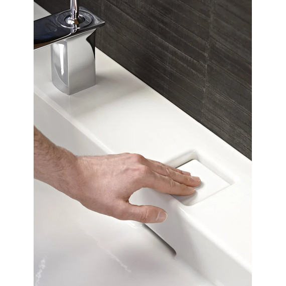 Тумба подвесная с раковиной Jacob Delafon Terrace 60 см EB1185-274, черный глянцевый - фото 3