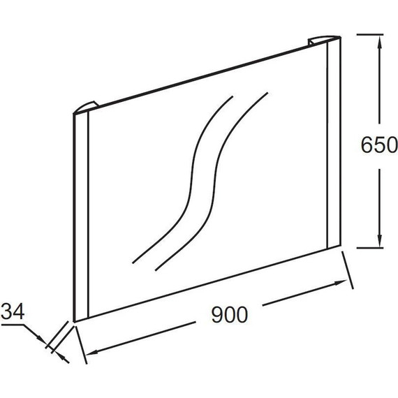 Зеркало Jacob Delafon Replique Led 90 см EB1473-NF - фото 4