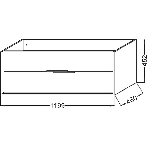 Тумба подвесная с раковиной Jacob Delafon Vivienne 120 см EB1509-E52-N18, дуб табак/белый - фото 4