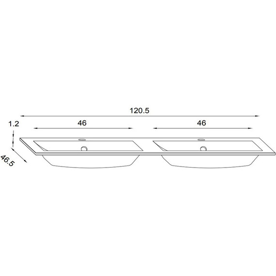 Тумба подвесная с раковиной Jacob Delafon Sherwood 120 см EB1834RU-P6, натуральный дуб (раковина EB1831RU-DE5, цвет базальт матовый) - фото 3