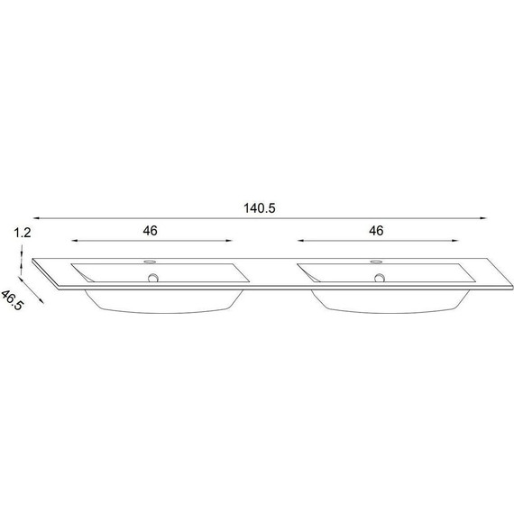 Тумба подвесная с раковиной Jacob Delafon Sherwood 140 см EB1835RU-P6, натуральный дуб (раковина EB1832RU-DE5, цвет базальт матовый) - фото 5