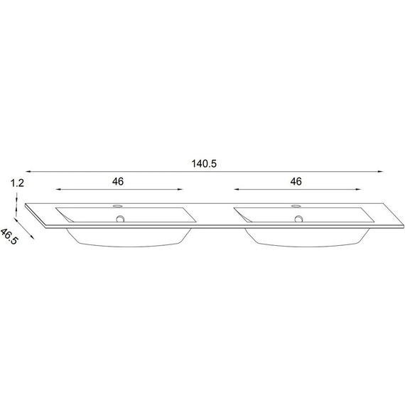Тумба подвесная с раковиной Jacob Delafon Sherwood 140 см EB1835RU-P13, состаренный дуб (раковина EB1832RU-DE5, цвет базальт матовый) - фото 3
