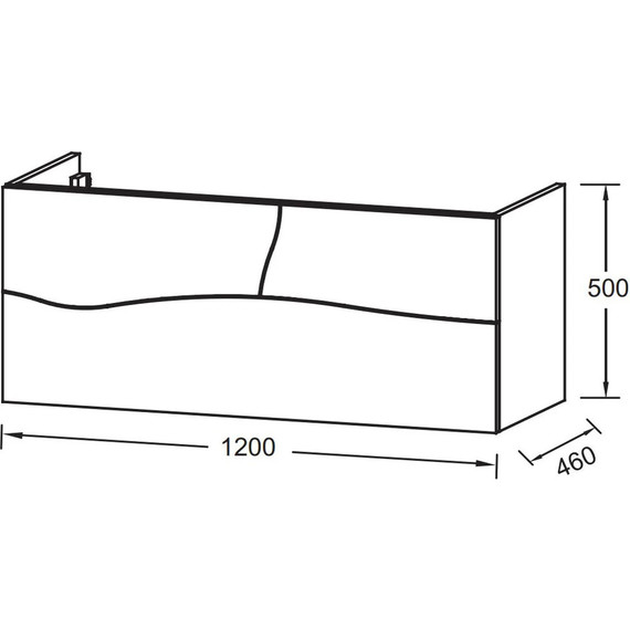 Тумба подвесная с раковиной Jacob Delafon Sherwood 120 см EB1834RU-P6, натуральный дуб (раковина EB1831RU-DE1, цвет белый матовый) - фото 5