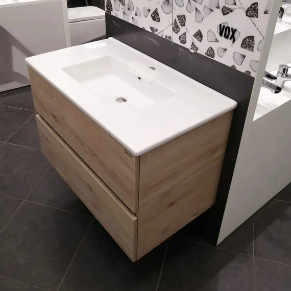 Тумба подвесная с раковиной Jacob Delafon Tolbiac 80 см EB2382-E75, дуб давос натуральный (раковина EXTA112-00) - фото, картинка 3 Тумба подвесная с раковиной Jacob Delafon Tolbiac 80 см EB2382-E75, дуб давос натуральный (раковина EXTA112-00) - фото 3