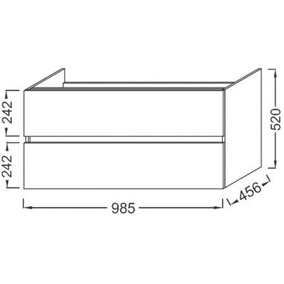 Тумба подвесная с раковиной Jacob Delafon Tolbiac 100 см EB2383-E75, дуб давос натуральный (раковина EXBJ112-00) - фото 5