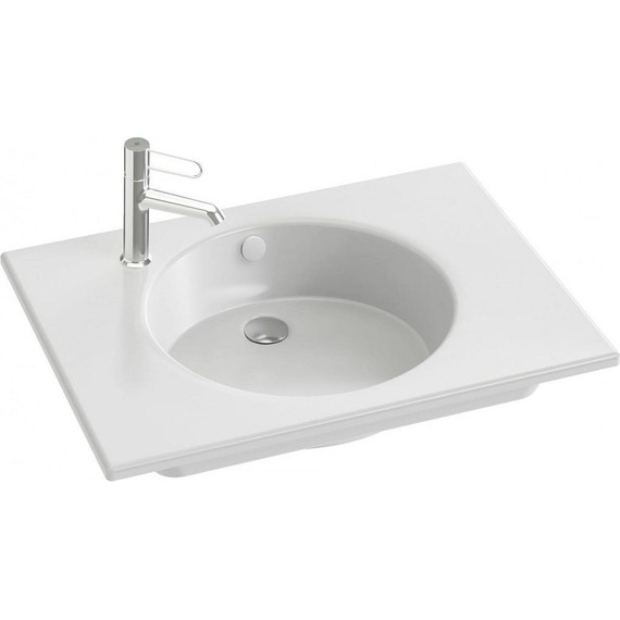 Тумба подвесная с раковиной Jacob Delafon Odeon Rive Gauche 70 см EB2521-R9-E52, дуб табак - фото, картинка 2 Тумба подвесная с раковиной Jacob Delafon Odeon Rive Gauche 70 см EB2521-R9-E52, дуб табак - фото 2