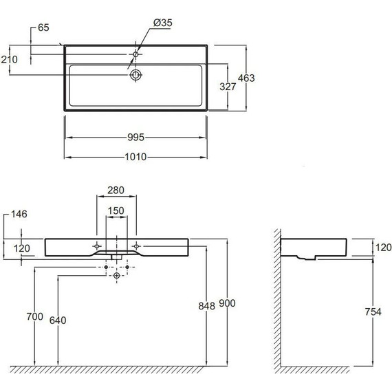 Тумба подвесная с раковиной Jacob Delafon Tolbiac 100 см EB2383-E75, дуб давос натуральный (раковина EXBJ112-00) - фото 6