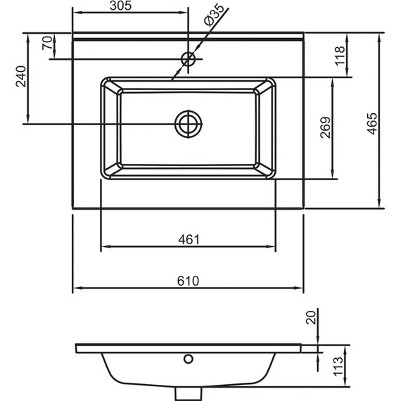 Тумба подвесная с раковиной Jacob Delafon Tolbiac 60 см EB2381-J5, белый глянцевый (раковина EXSA112-00) - фото, картинка 3 Тумба подвесная с раковиной Jacob Delafon Tolbiac 60 см EB2381-J5, белый глянцевый (раковина EXSA112-00) - фото 3