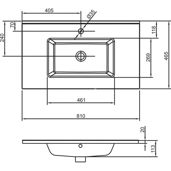 Тумба подвесная с раковиной Jacob Delafon Tolbiac 80 см EB2382-J5, белый глянцевый (раковина EXTA112-00) - фото 3