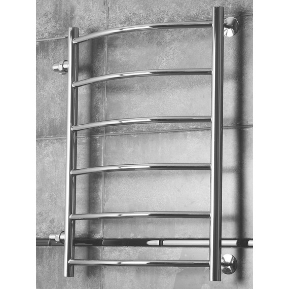 Полотенцесушитель водяной Тругор Приоритет ПМ1 с боковым подводом П6 500х800 мм (межосевое 500 мм) 00-00015954 - фото 2