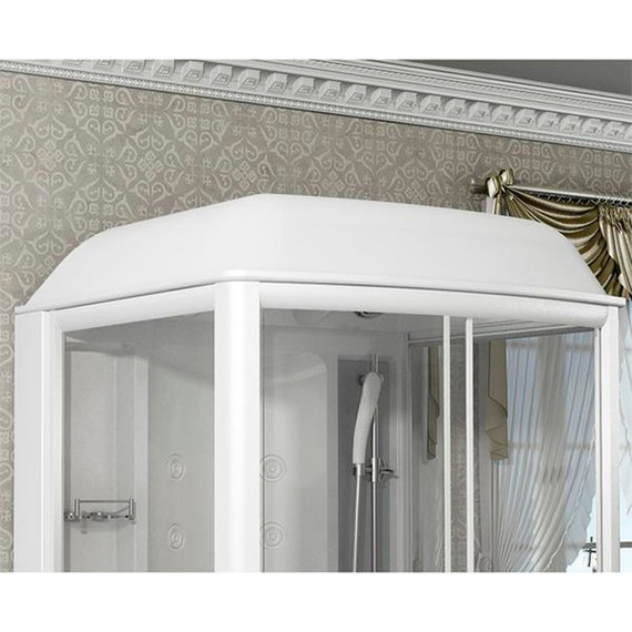 Душевая кабина Радомир Диана 1 118x108 см, белый/матовое - фото 2