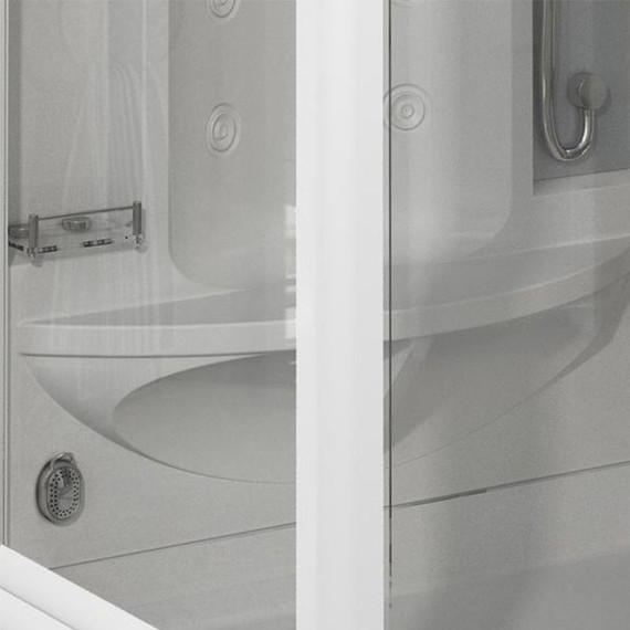 Душевая кабина Радомир Диана 1 118x108 см, белый/прозрачное - фото 4
